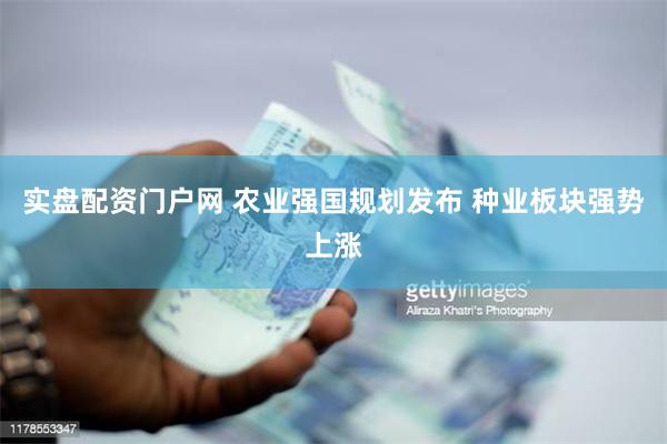 实盘配资门户网 农业强国规划发布 种业板块强势上涨