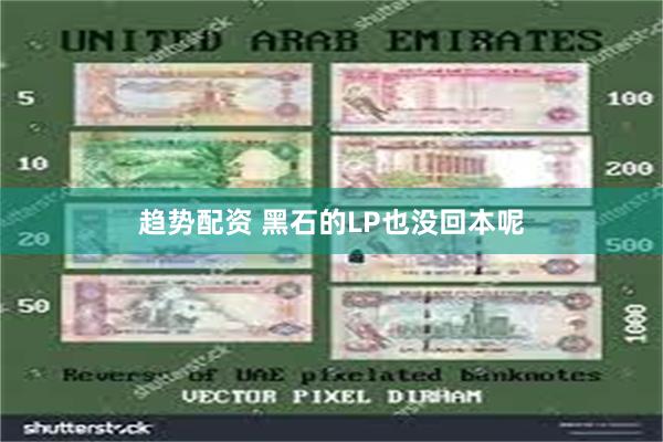 趋势配资 黑石的LP也没回本呢